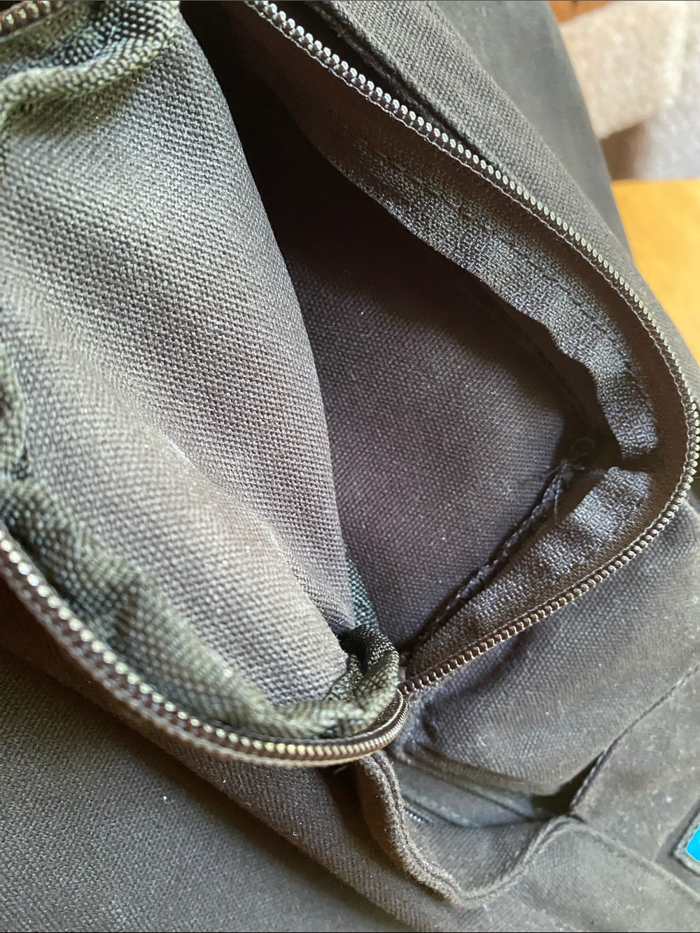 KAVU brand black Canvas Backpack Bag, 11x17” in good condition - Picture 7 of 9